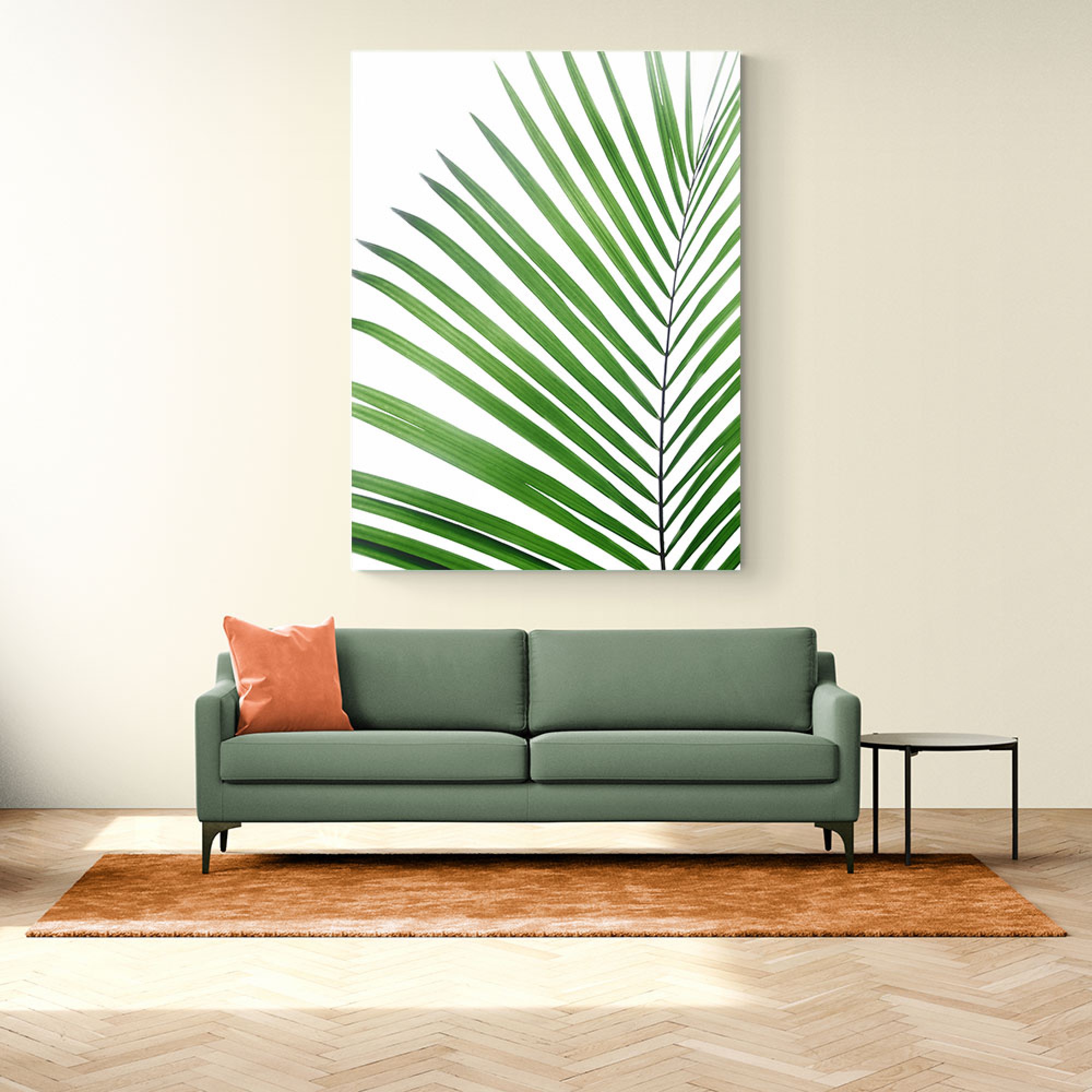 Green Palm Leaf Wall Art